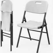Sillas plegables blancas importadas - Img 57887047