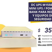 DC UPS M1550 - Mini UPS/ Power Bank para Redes y Equipos de Seguridad - Img 55769883