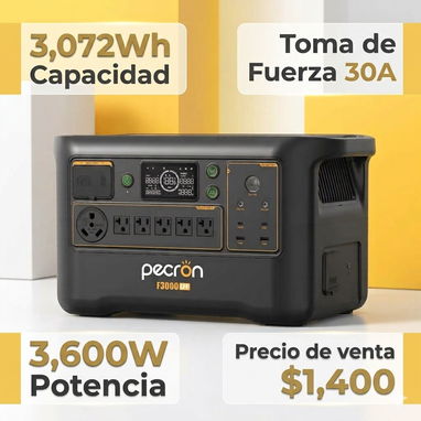 Ecoflow PECRON F3000 (3,072Wh) – Estación de Energía - Planta Eléctrica - 20/20
