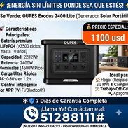 Se vende  Energía sin límite  ocupes de 2400 con pico de 4500w - Img 56683608