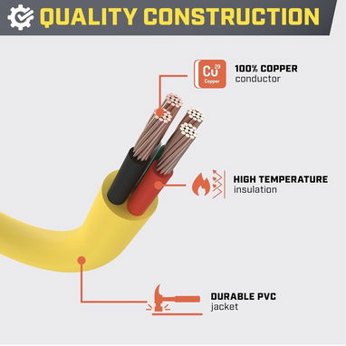 Cable para Estaciones de Energía Calidad Top - 30A TT-30P a L5-30R – 30 pies - 5/7