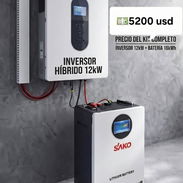 Kit Solar// Inversor Sako 12kw+ Batería Sako 16kwh// 5200 USD - Img 56056141