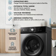 SECADORA NEGRA EKO 8KG AL VAPOR $360 USD | TRANSPORTE INCLUIDO | GARANTÍA Y FACTURA | POTENCIA 1400W 110V - Img 57780067