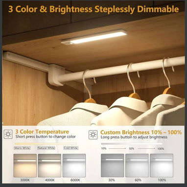 Luces LED inalámbricas para Debajo de Gabinete - 3/3