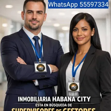 Si te gusta ser jefe,esta es tu oportunidad, Inmobiliaria Habana City está contratado supervisores para su negocio