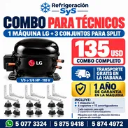 Máquina de frío LG + 3 juegos de soportes para split y amortiguadores - Img 52206719