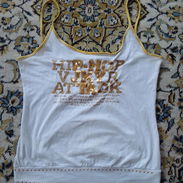 Blusa Blanca HiP hop MM (Talla M) (De uso, cómo nueva) - Img 53411487