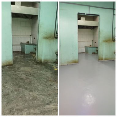 Brigada especializada en revestimiento a base de resina y pintura epóxica para superficies industriales y alto transito - Img 124626565
