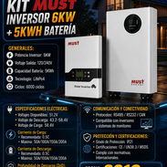 🌞 MUST 🌞KIT DE 5KW INVERSOR + 5KWH BATERÍA MUST. MENSAJAERÍA CON FACTURA Y GARANTÍA. 📲 54833699 - Img 55882222