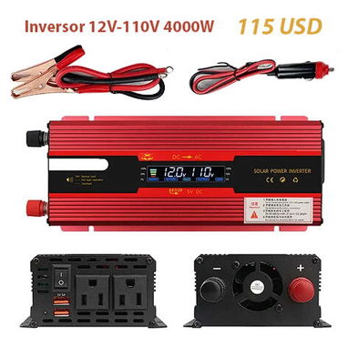 Inversor 6000/4000 watts/ Controlador Solar 100A (12V-48V)/ Cargador 20A/30A Inteligente LifePO4/Plomo/AGM/GEL - Img 125550804