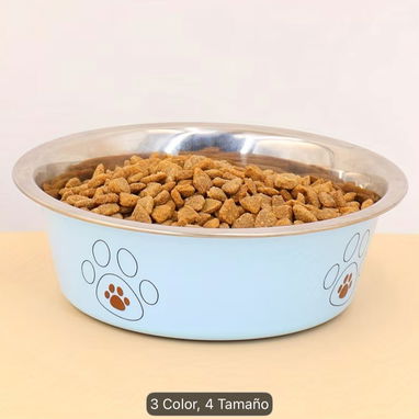 Variedad de comederos de acero inoxidable antideslizante para Mascotas - 5/5