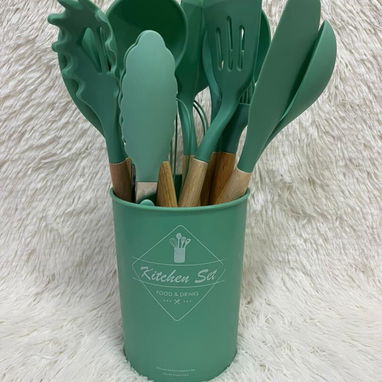 Set de utensilios de silicona en 11000cup Colores disponibles ❤️Rojo 💚Verde - Img 125024420