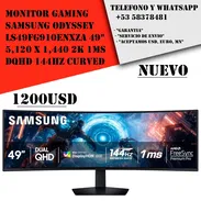 Monitor Gaming Samsung Odyssey LS49FG910ENXZA 49" 5,120 x 1,440 2K 1MS DQHD 144Hz Curved "Nuevo Sellado" - Img 55964699