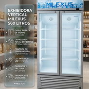 EXHIBIDORA DOBLE PUERTA MILEXUS 560L (20 PIES) | $1150 USD | Transporte Gratis + Factura y Garantía | Control Digital ❄️ - Img 58010391