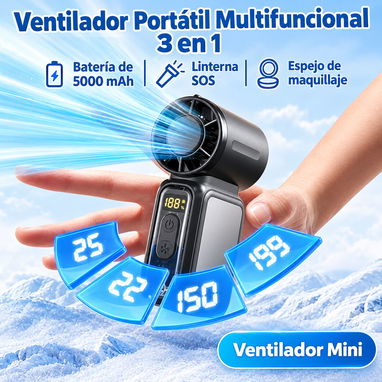 Ventilador recargable de mano 1ra mano 55700674 - 3/4
