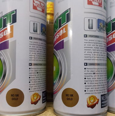 Spray Aerosol pintura color Dorado (Oro) GOLD No.18k ///450ML NETO - Img 59536275