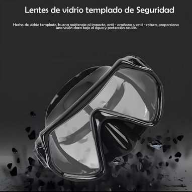 🌊🤿 ¡MIRA EL MAR COMO NUNCA ANTES! 🤿🌊mascara de buceo/cristal templado - 3/5