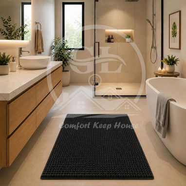 👑Alfombra de Chenilla  Material Micro fibra Por Debajo Material Antideslizante  Medida 40cm de Ancho x 60cm de Largo - Img 125248803