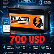 Batería ECO- WORTHY LiFePO4 12.8 V- 280 Ah (3584 Wh) - Img 57512410