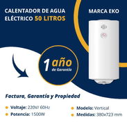 Calentador eléctrico de 50L, garantía de 1 año y factura, somos mipyme - Img 55349842