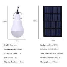 Bombillo Recargable con Panel Solar - 7/7