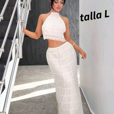 Vestidos y conjuntos blancos para mujer - Img 125269742