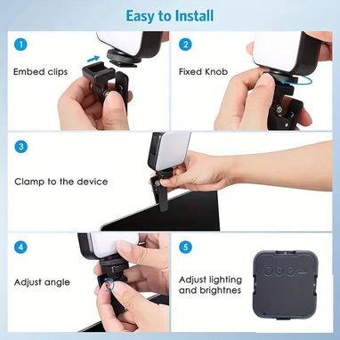 CLEANTRUST Luz Selfie Recargable con Clip - 4/4