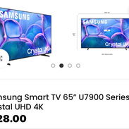 Smart TV 65” Samsung 4K con HDR10+, plataforma Tizen y acceso a tus aplicaciones favoritas.
📺 PANTALLA: Crystal UHD 4K - Img 55891338