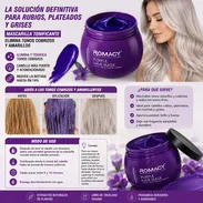 Mascarilla tonificante morada para cabello rubio, platinado y gris. - Img 55737164