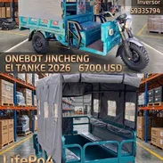 ESTO NO ES UN TRICICLO ES UN TANKE D GUERRA  ONEBOT JINCHENG 2026 GAMA ALTA 6700 USD👌 Batería de Litio LifePo4 72v-100A - Img 55862996
