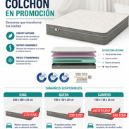 Colchones Empacados al Vacío Camero, Queen y King size - Img 56239138
