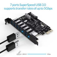 Tarjeta  ORICO PCIexp 7 USB 3.0 - Img 51704617