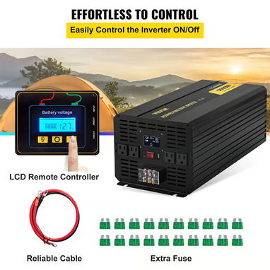 Convertidor de corriente de 12V a 110V ⚡ 500W (pico 2000W) | 2500W (pico 5000W | 5000W (pico 10000) 🚀 - 2/3