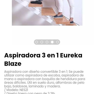 Aspiradora 3 en 1 Eureka Blaze. Modelo: NES21 - Img 123837972