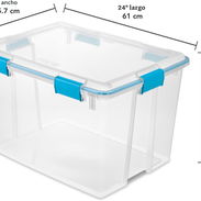 Cajas Sterilite 80 Qt (76 Litros) con Goma Sellada. Transparente, hermetica - Img 57444278