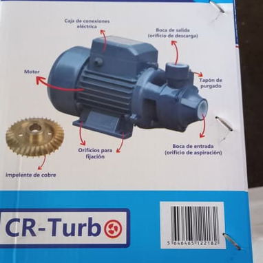 🚧 BOMBA DE AGUA MARCA CR TURBO DE 1 HP (TR-80) 🚧 - Img 114923735
