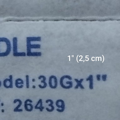 Oferta, 50 agujas desechables de 2 1/2 cm para insulina, inyecciones cutáneas. 10 x 200 pesos. Mide 2 1/2 cm. - 2/3