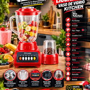 🍹 2 COLORES DISPONIBLES 🍹 LICUADORA VASO DE VIDRIO KITCHEN. TENEMOS MENSAJERÍA CON FACTURA Y GARANTÍA. 📲 54833699 - Img 57446040