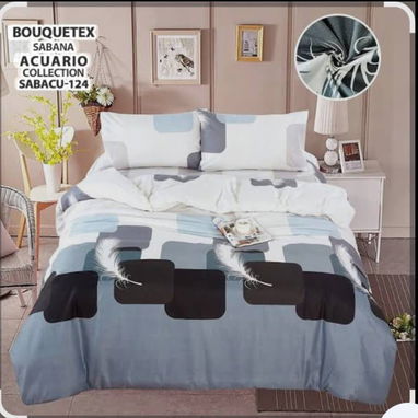 🛌Set de edredones cameros de 5 piezas  - 2 fundas  - 2 sábanas ( 1 ajustable y 1 lisa )  Edredón - Img 117391787