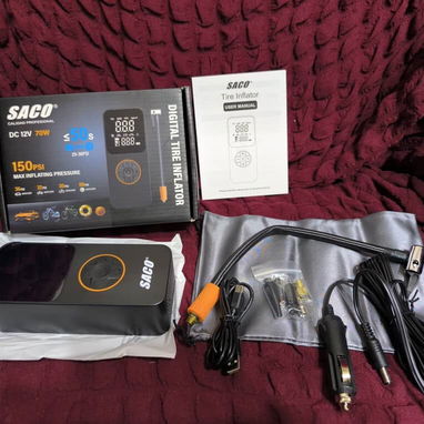 Compresores portátil marca saco calidad profesional de 50w de potencia y de 70w de potencia infla hasta 150psi x carga - 5/7