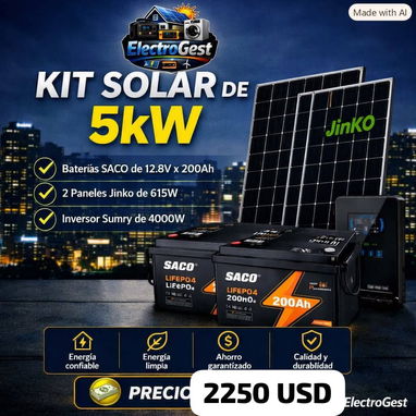 🌞 KITS SOLARES 🌞 2.5, 5 y 10 kW - 2/6