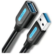 Cable Extension Usb 3.0 Vention Carga y Datos Velocidad 5gbps Macho A Hembra 5m Negro ! - Img 56421423