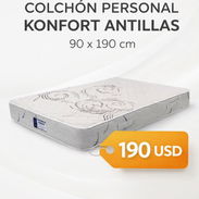 Ù^ COLCHON PERSONAL KONFORT ANTILLAS 90 x 190 cm - Img 57687587