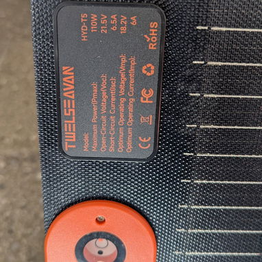 Panel Solar Portátil plegable TWELSEAVAN 110w - 3/3