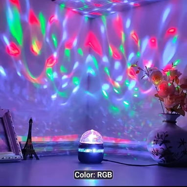 Luz de bola de discoteca RGB - Img 125087168