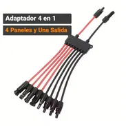 Conectores de Cable de Panel Solar Mc4, Conector Y 4 Salidas, 4 Paneles Una Conexión - Img 58131903