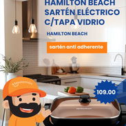 Sartén Eléctrico Hamilton Beach con Tapa de Vidrio - Img 56037420