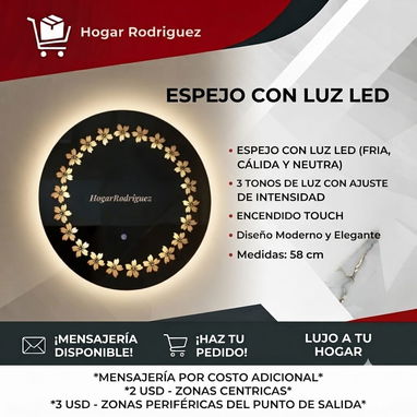 ESPEJOS CON LUZ LED Y ESPEJOS DECORATIVOS - 5/7