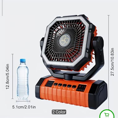 Ventilador recargable X11 mejor que el F6 este trae los mismos miliamperes pero su batería es de celdas de litio mientra - 6/7