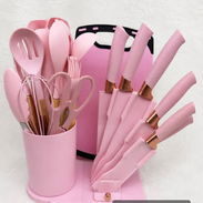 Set 19 Utensilios de Cocina de Silicona con Soporte — Oferta - Img 56222477